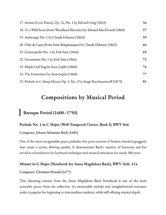 Sample score page 2 from The Timeless Voice of Piano