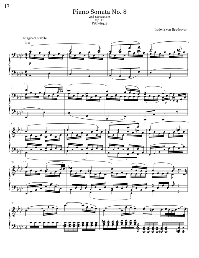 Sample score page 4 from The Timeless Voice of Piano