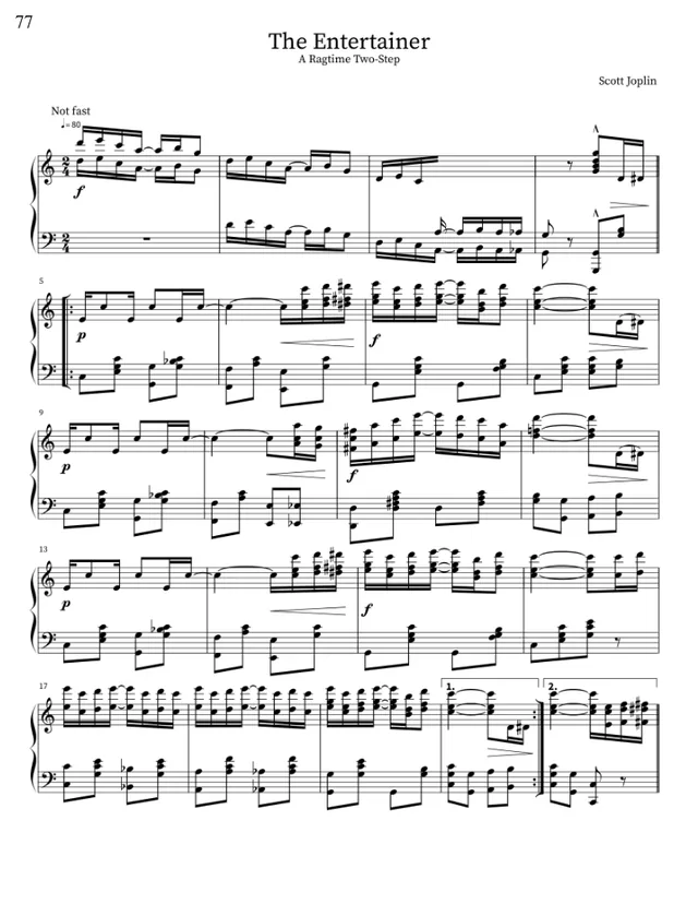 Sample score page 6 from The Timeless Voice of Piano